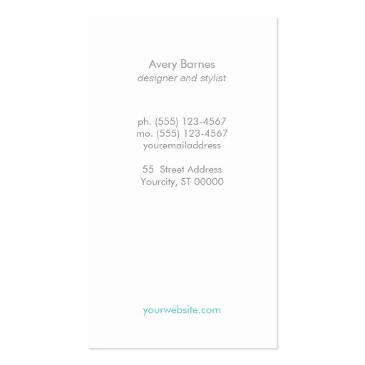 Trendy and Stylish Faux Linen Bokeh Glitter Business Card Templates (back side)