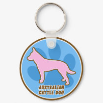 Trendy Australian Cattle Dog Keychain
