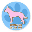 Trendy Australian Cattle Dog Stickers