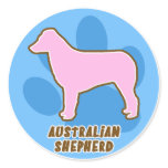 Trendy Australian Shepherd Stickers