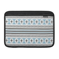 Trendy Aztec Tribal Print Geometric Pattern Aqua Sleeve For MacBook Air