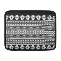 Trendy Aztec Tribal Print Geometric Pattern(Black) Sleeve For MacBook Air