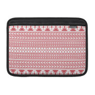 Trendy Aztec Tribal Print Geometric Pattern(Pink) Sleeves For MacBook Air