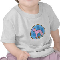 Trendy Bedlington Terrier Baby's TShirt by MenagerieMayhem Trendy Bedlington Terrier Baby's TShirt