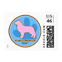 Trendy Bernese Mountain Dog Postage Stamps