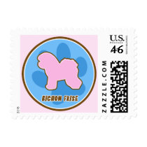 Trendy Bichon Frise Stamps