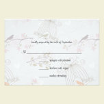 Trendy Birdcages And FlowersWedding Response Card invitations
