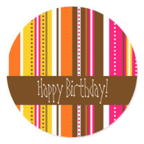 Trendy Birthday Stickers