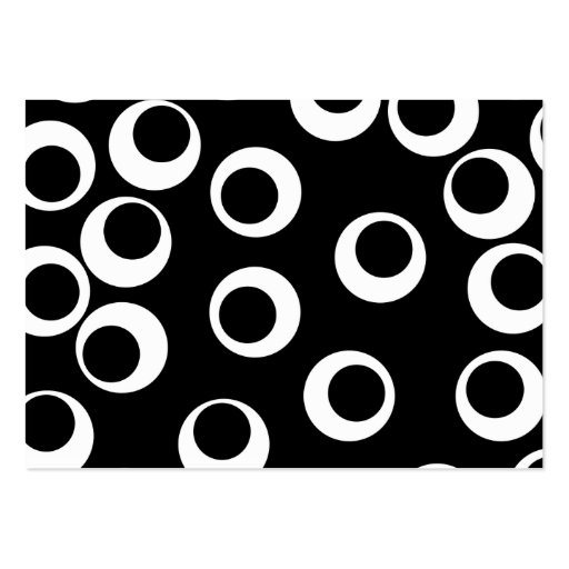 Trendy black and white retro design. business card templates (front side)