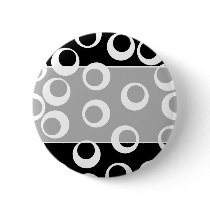 Trendy black and white retro design. pin