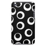 Trendy black and white retro design. ipod case-mate cases