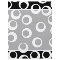 Trendy black and white retro design. personalized flyer