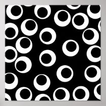 Trendy black and white retro design. posters