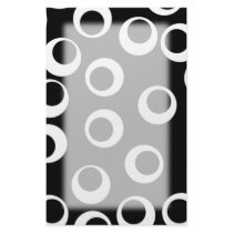 Trendy black and white retro design. customized stationery