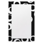 Trendy black and white retro design. personalized stationery