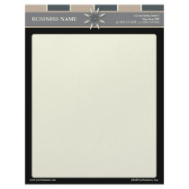 Trendy Bliss Blueberry Tart Customized Letterhead