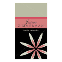 Trendy Bliss Blushing Pink Business Card