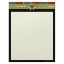 Trendy Bliss Crimson Slate Customized Letterhead