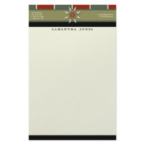 Trendy Bliss Crimson Slate Customized Stationery
