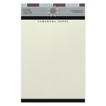 Trendy Bliss Lavender Blue Customized Stationery
