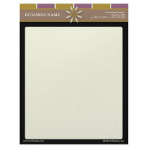 Trendy Bliss Lovely Lavender Customized Letterhead