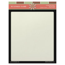 Trendy Bliss Sage and Melon Customized Letterhead