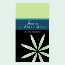 Trendy Bliss Seafoam Business Card business cards