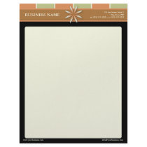 Trendy Bliss Terra Cotta Customized Letterhead