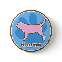 Trendy Bloodhound buttons by MenagerieMayhem Trendy Bloodhound buttons