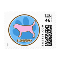 Trendy Bloodhound postage by MenagerieMayhem Trendy Bloodhound postage