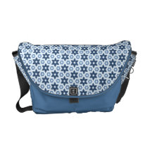 Trendy Blue Star Pattern messenger bag rickshaw messenger bags