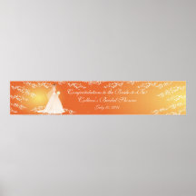 Trendy Bridal Shower Banner Print