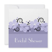 Trendy Bridal Shower Invite - Lavender Flowers