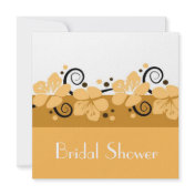 Trendy Bridal Shower Invite - Yellow Flowers