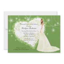 Trendy Bride Bridal Shower Heart Invitation by celebrateitinvites Trendy Bride Bridal Shower Heart Invitation