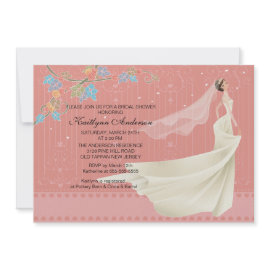 Trendy Bride Bridal Shower Invitation invitation