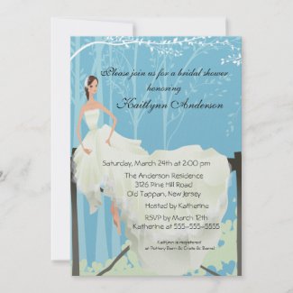Trendy Bride Bridal Shower Invitation invitation