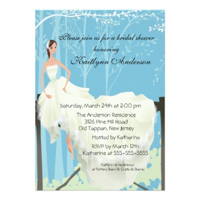 Trendy Bride Bridal Shower Invitation