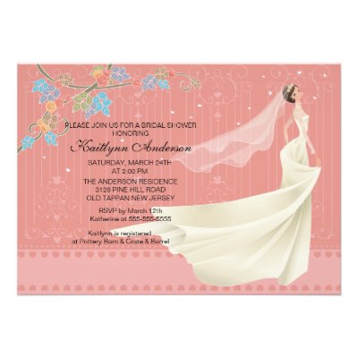 Trendy Bride Bridal Shower Invitation