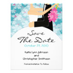 Trendy Bride & Groom Save The Date Invitation