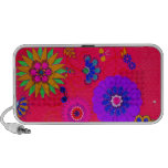 Trendy Bright Colored Floral Portable Speaker
