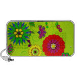 Trendy Bright Floral Print iPod Speaker