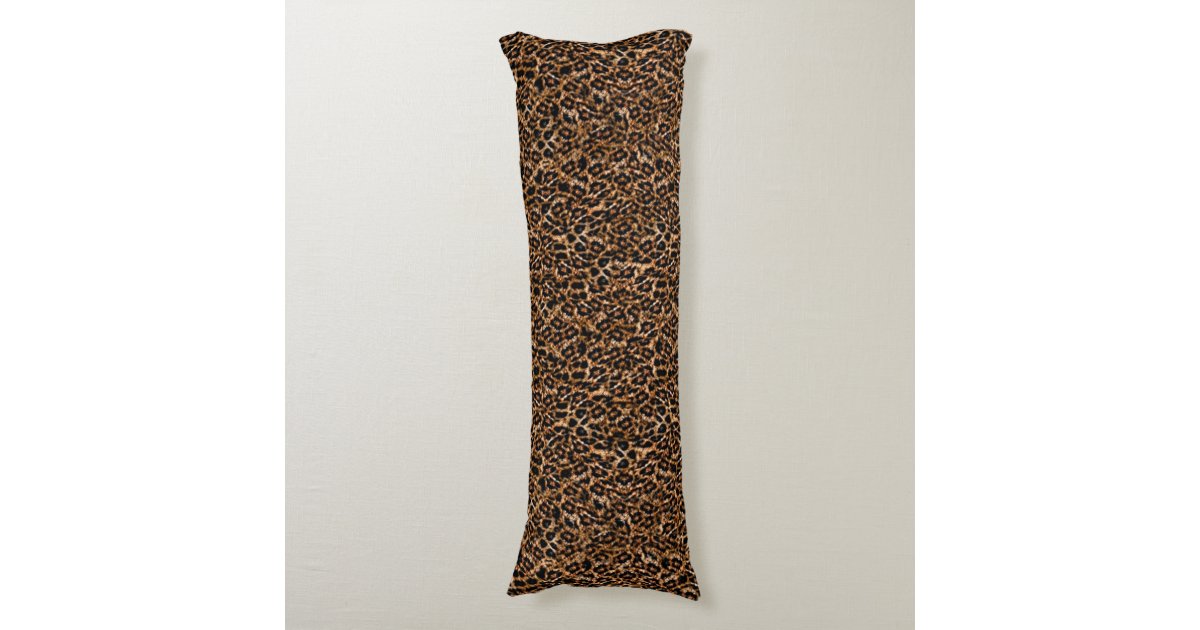 Trendy Brown Exotic Fur Pattern Leopard Print Body Pillow Zazzle