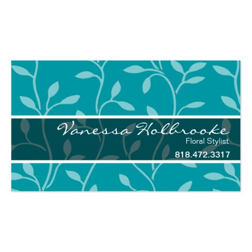 Trendy Bud Vines Business Card template