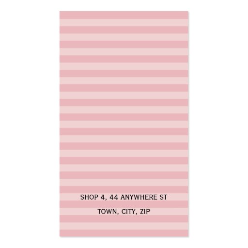TRENDY BUSINESS CARD :: chic boutique 2P (back side)