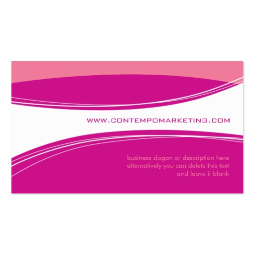 TRENDY BUSINESS CARD :: contempo 10AL (back side)