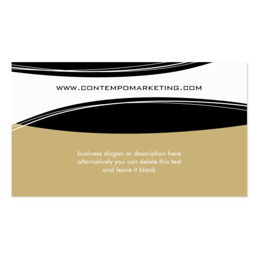 TRENDY BUSINESS CARD :: contempo 1BL (back side)