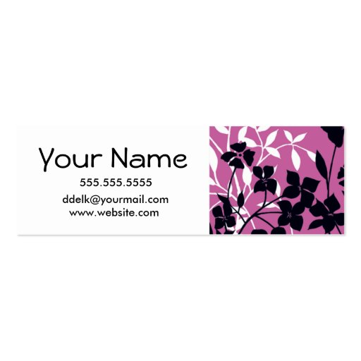Trendy Calling Cards Business Cards (front side)