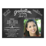 Trendy Chalkboard Typography 2013 Graduation invitations