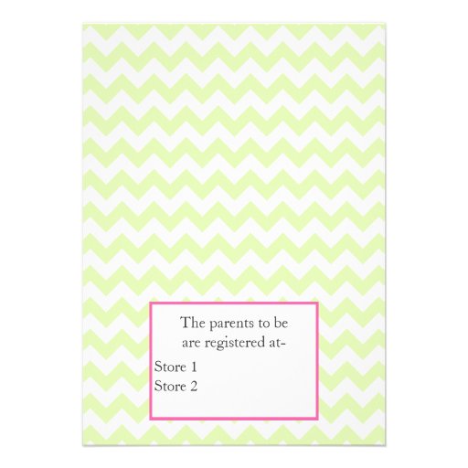 Trendy Chevron Couple's Baby Shower Invitation